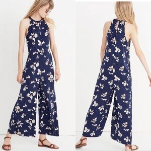 MADEWELL Keyhole Wide-Leg Jumpsuit Menagerie Medium Q18